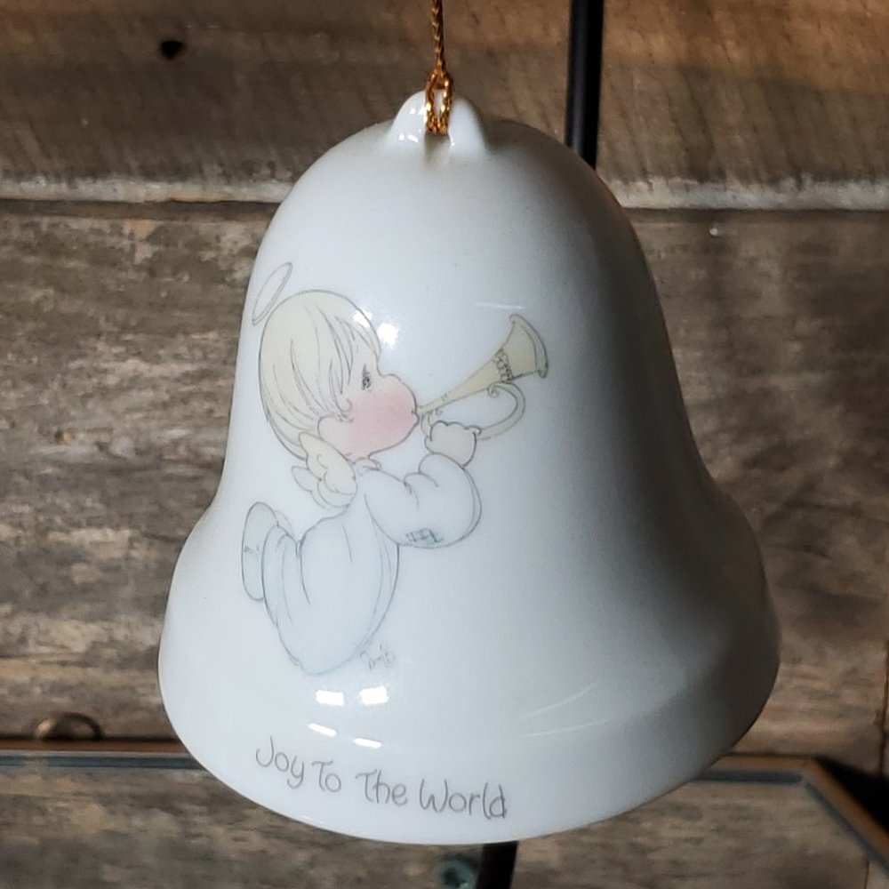 Enesco Precious Moments Bell Ornament Joy to the World - 1985